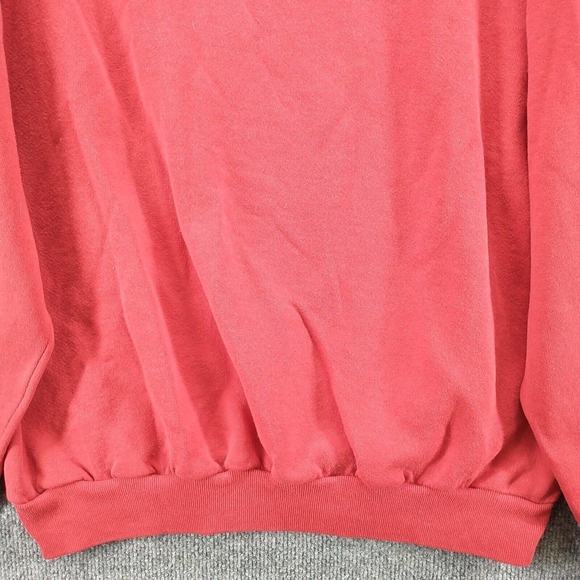 Velva Sheen Mens Embroidered Mickey Mouse Pullover Sweatshirt Red XL Vintage USA - Picture 7 of 12